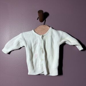 Vintage GAP Cream Knit Baby Sweater